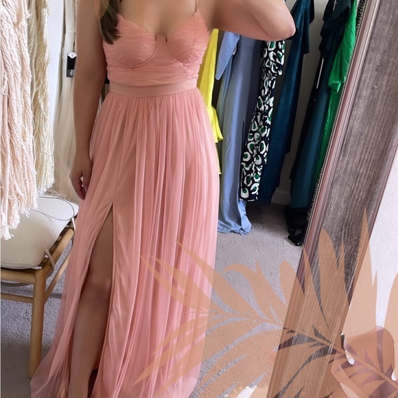 Pink Dress Maxi Gown - Picture 1 of 2